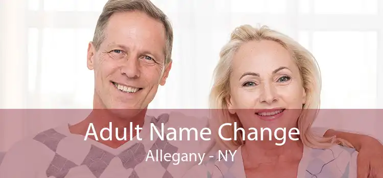 Adult Name Change Allegany - NY
