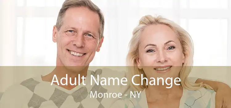 Adult Name Change Monroe - NY
