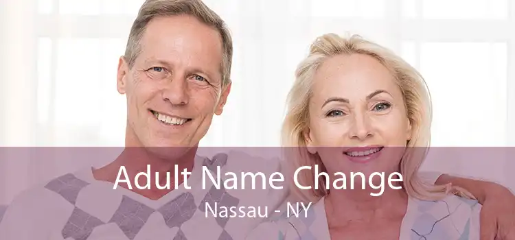 Adult Name Change Nassau - NY