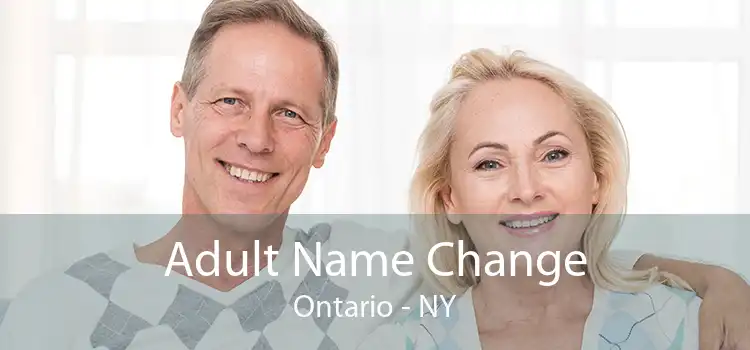 Adult Name Change Ontario - NY