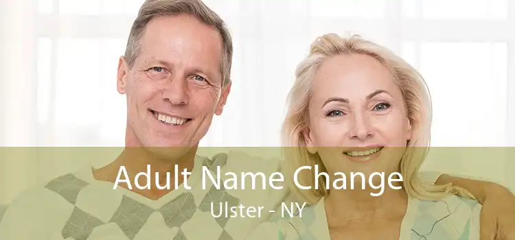 Adult Name Change Ulster - NY