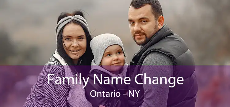 Family Name Change Ontario - NY