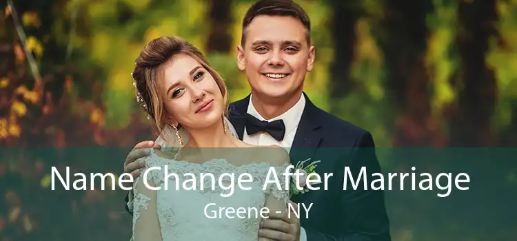 Name Change After Marriage Greene - NY