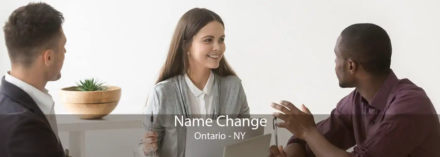 Name Change Ontario - NY