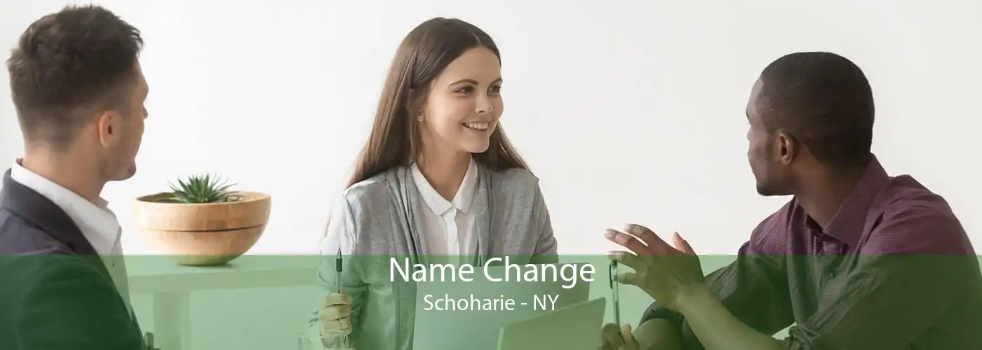 Name Change Schoharie - NY